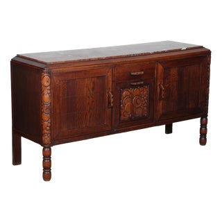 Vintage French Art Deco Sideboard, 1930s For Sale