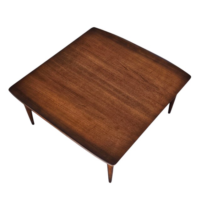 Mid-Century Modern 1970s Walnut Mid-Century Bassett Coffee Table For Sale - Image 3 of 12