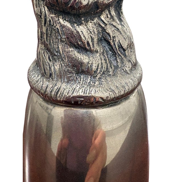Metal Vintage Gucci Silver-Tone Rabbit Hare Head Stirrup Cup For Sale - Image 7 of 8