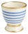 Savoy Blue/White Striped Cachepot, Small For Sale