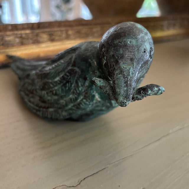 1970s Bronze Bird With Worm in Mouth For Sale In Charlotte - Image 6 of 6