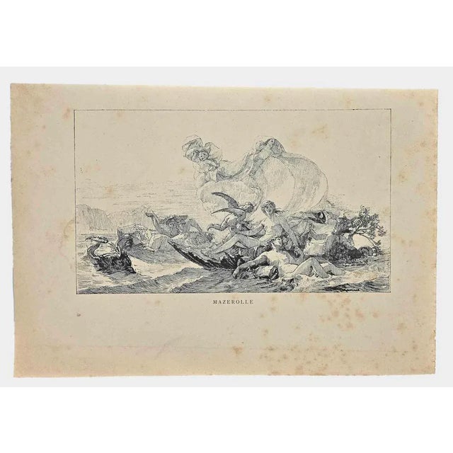 Alexis-Joseph Mazerolle, Celestial Scene, Lithograph, Late 19th Century For Sale - Image 3 of 3
