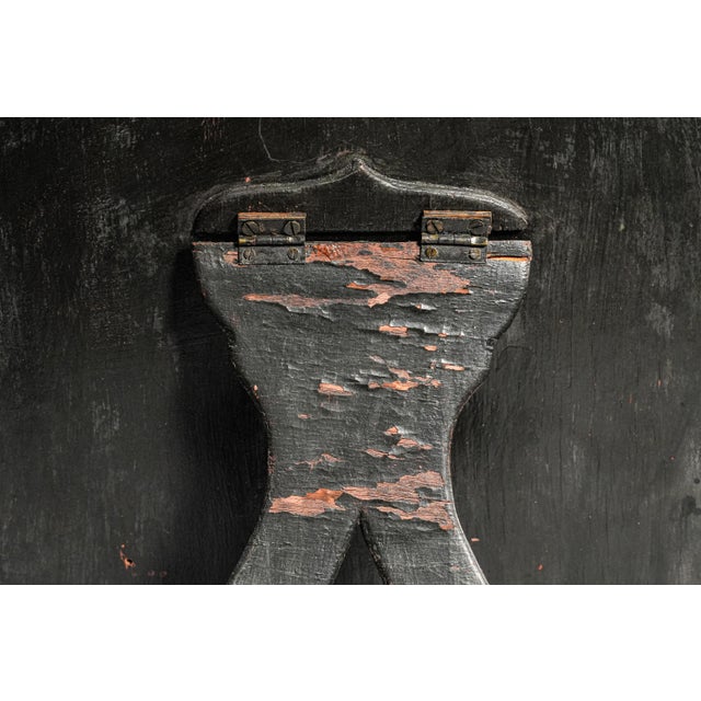 Wonderful Large Antique Chinoiserie Japanned Dressing-Table Mirror Home Decor For Sale - Image 12 of 15