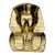 Treasures of Tutankhamun 1979 Traveling Museum Exhibition Bust –6.7 Lbs. For Sale
