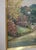 This impressionist style painting has a frame just as beautiful and interesting as it is. The artist blends so softly all...