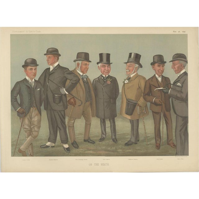 Vincent Brooks, Vanity Fair On the Heath Sporting Caricature, 1896, Print For Sale - Image 9 of 9