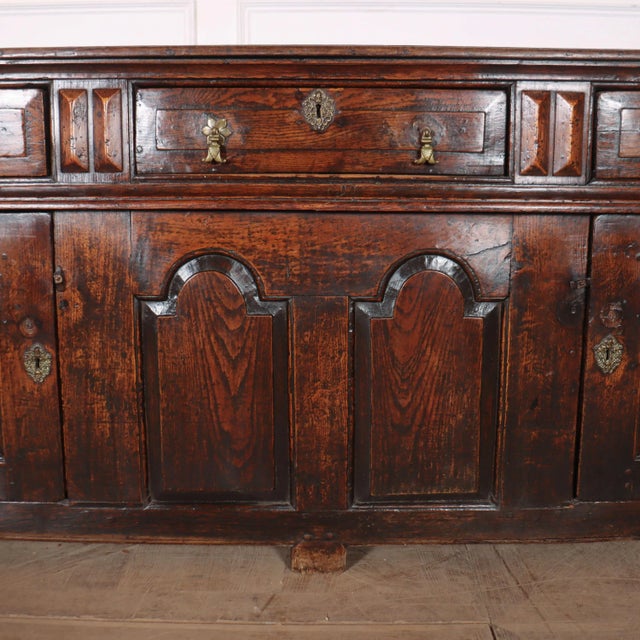 English Oak Dresser Base For Sale - Image 6 of 13