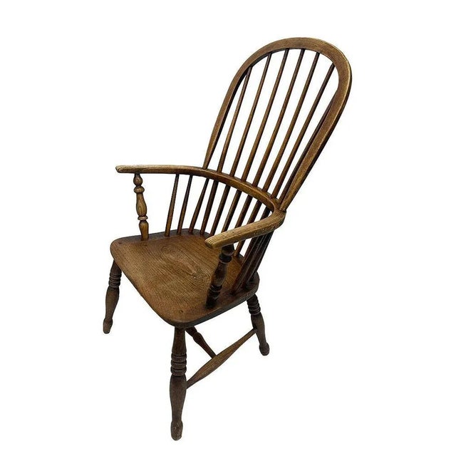 Set of English 19th Century Windsor Armchairs For Sale - Image 5 of 11
