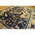 Chinese 1920s Antique Navy Blue Deco Classical Chinese Garden Scene Peking Room Size Rug For Sale - Image 3 of 9