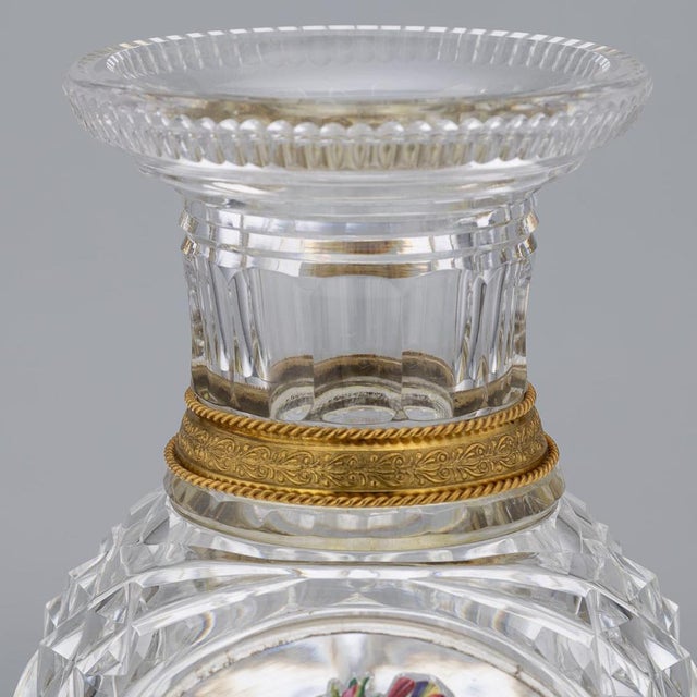 Antique French Baccarat and Ormolu Mounted the Jokelson Vases, 1830, Set of 2 For Sale - Image 15 of 18