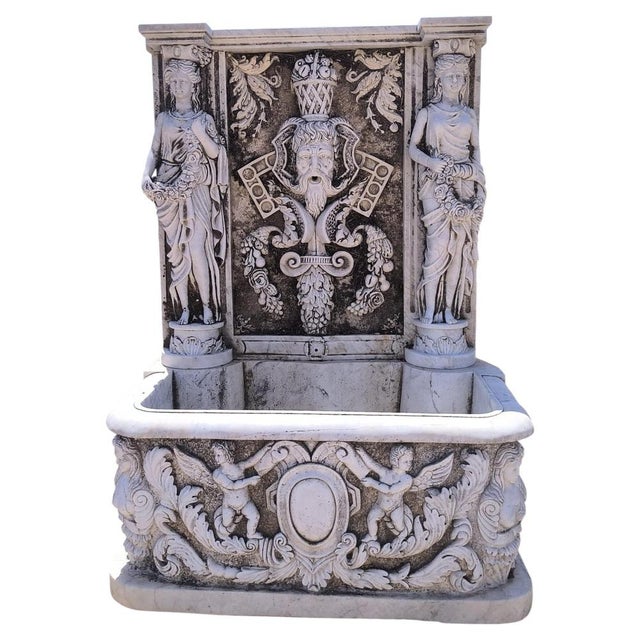 Antique Garden Fountain in Marble, Spain, 1870 For Sale - Image 6 of 6