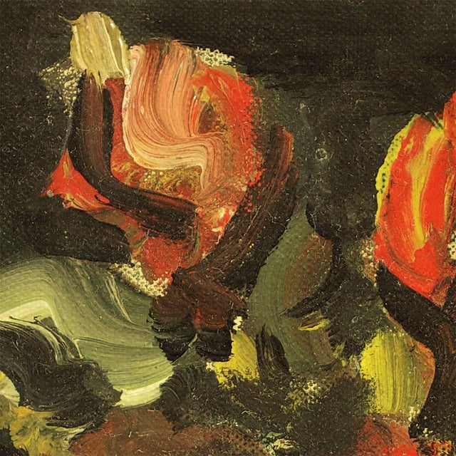 Maria Modok, Flowers In Bloom, Still Life Oil Painting Maria Modok Hungarian Jewish Artist For Sale - Image 4 of 5