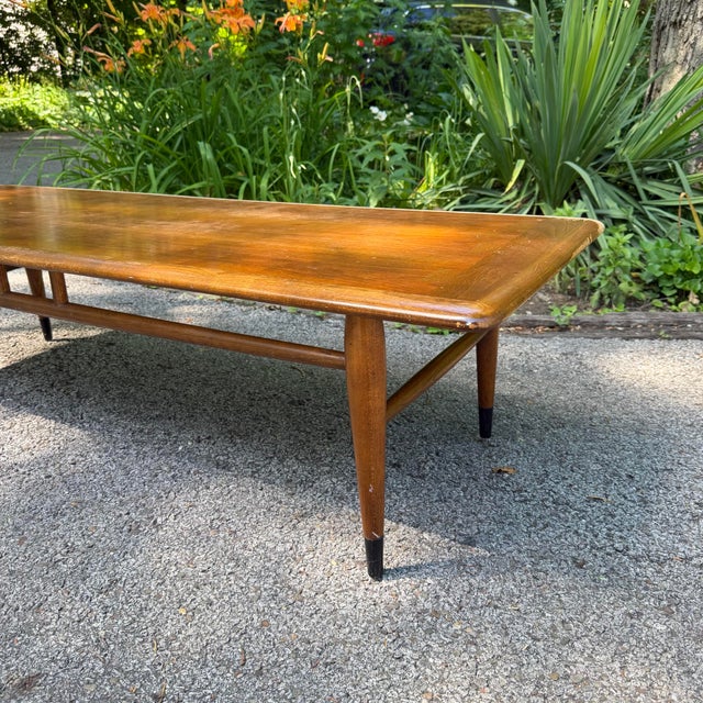 Mid 20th Century Mid Century Modern Attributed Lane Acclaim Rectangular Coffee Table by Andre Bus For Sale - Image 5 of 12