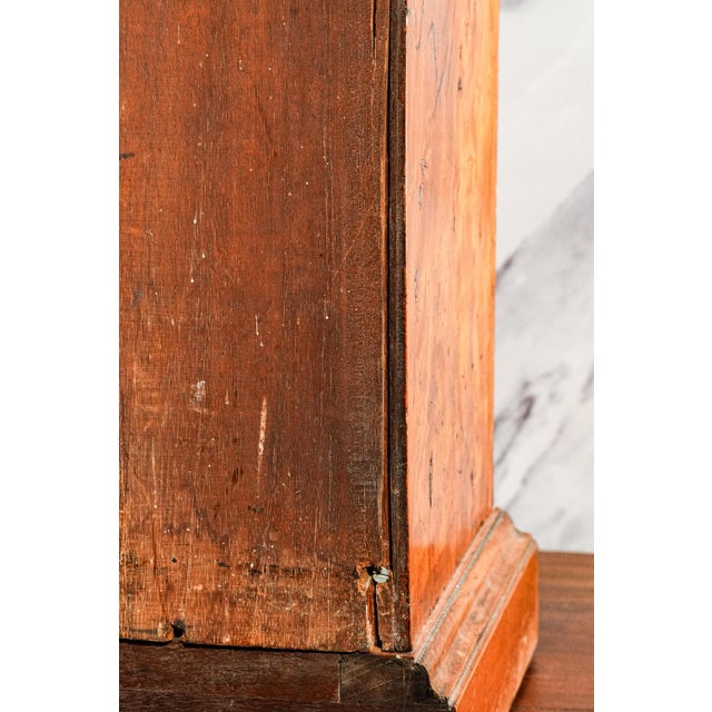 Amazing Antique Wellington Cabinet 19th Century English Wooden 10 Drawer Chest Collector Storage English Home Decor For Sale - Image 15 of 17