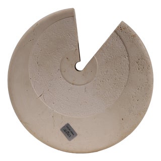 Travertine Vase by Pier Alessandro Giusti and Egidio Di Rosa for Up and Up, Italy, 1970s For Sale