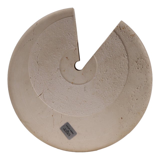 Travertine Vase by Pier Alessandro Giusti and Egidio Di Rosa for Up and Up, Italy, 1970s For Sale