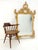 Gold Fine Rococo Style Large 53x40 Wall Mirror Rococo Style Made in Italy Mint For Sale - Image 8 of 11