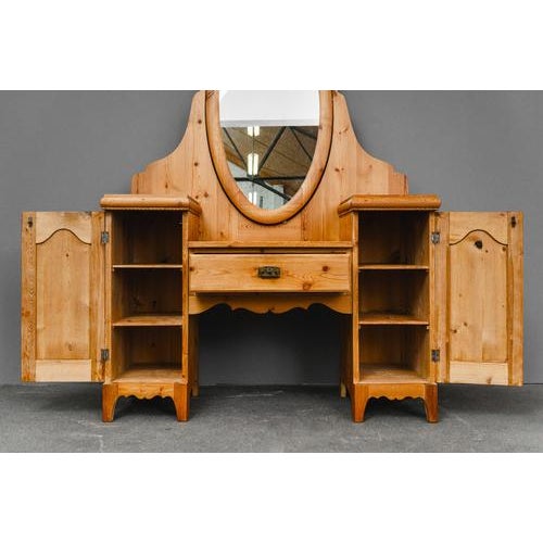 Art Nouveau Dressing Table with Mirror For Sale - Image 11 of 18