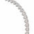 2020s 10k White Gold 6 Ct Natural Diamond Heart Necklace, 20 In For Sale - Image 5 of 9