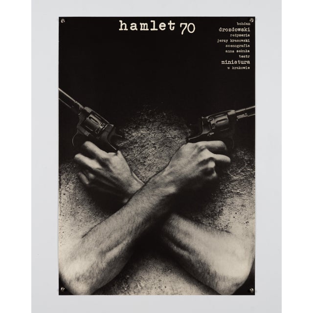 Hamlet 70 Theater Poster by M. Görowski, 1978 For Sale - Image 3 of 9