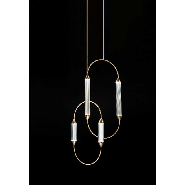 Black Giopato & Coombs Cirque Chandelier in Brushed Bronze For Sale - Image 8 of 8
