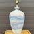 Vintage Sunset Rainbow Crackle Glazed Ceramic Table Lamp For Sale In Philadelphia - Image 6 of 12