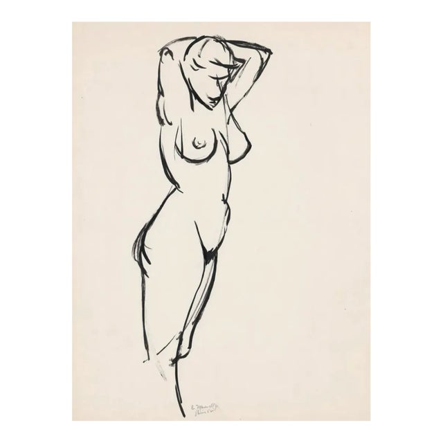 1952 Chester Maxwell Female Nude Paris For Sale