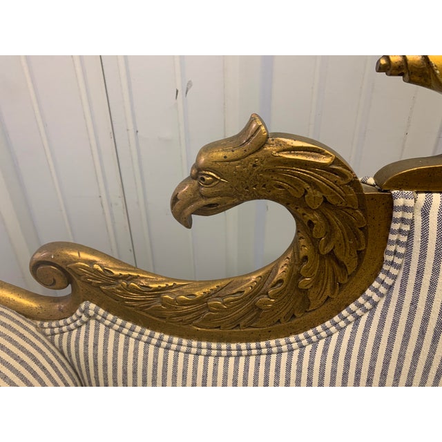 Wood Liberace Estate American Classical Style Carved Giltwood Settee Loveseat For Sale - Image 7 of 12