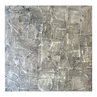 Sarah Trundle, Contemporary Abstract Black and White Collage, "Full Regalia" For Sale