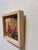 Contemporary Rose-Red by Lisa Fricker | Oil on Board Painting of a girl among red roses For Sale - Image 3 of 3