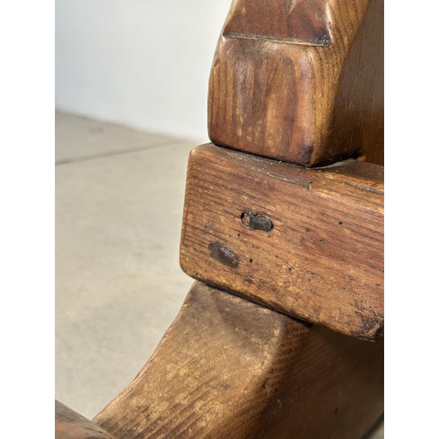 Rustic Oak Table, 1970s For Sale - Image 12 of 14