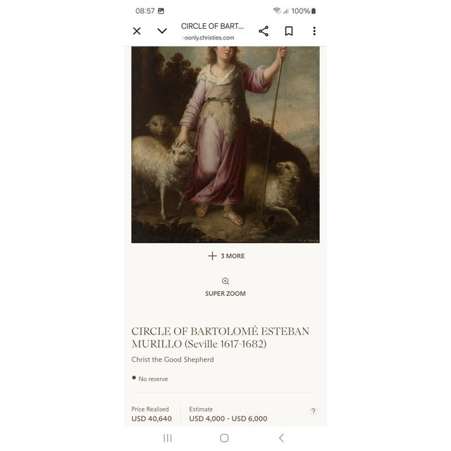 Unknown, The Holy Family with the Lamb, 17th Century, Oil on Canvas For Sale - Image 9 of 10