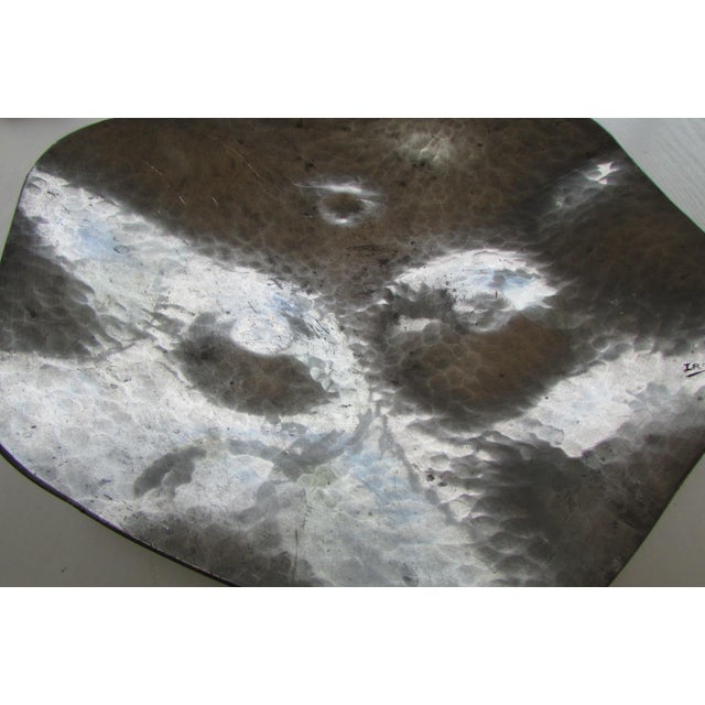 Metal Vintage Art Deco Decorative Bowl, 1940s For Sale - Image 7 of 8