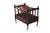 Mid-Century Modern Mid 20th Century English Georgian Style Mahogany Canterbury Magazine Rack Stand 19" For Sale - Image 3 of 18