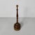 Italian round doorstop in turned wood, 1930s Round-based doorstop, made of turned wood. Decorative sphere at the top....