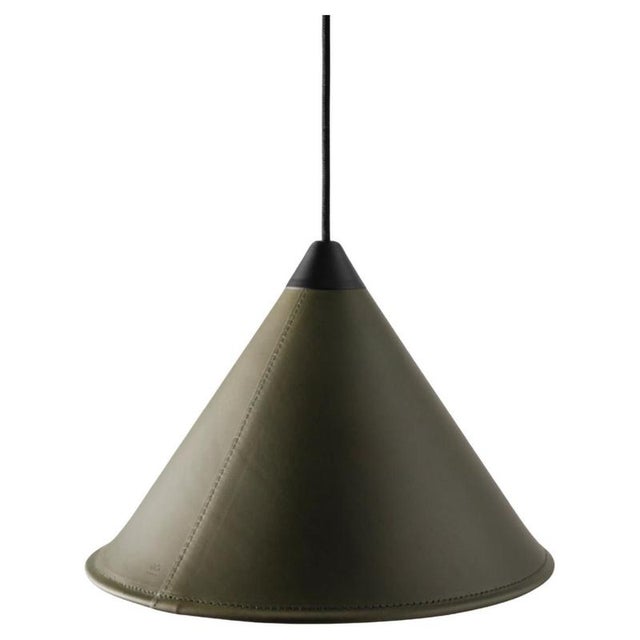Namibia Leather Cone Small Lamp by Cuero Design For Sale - Image 18 of 18