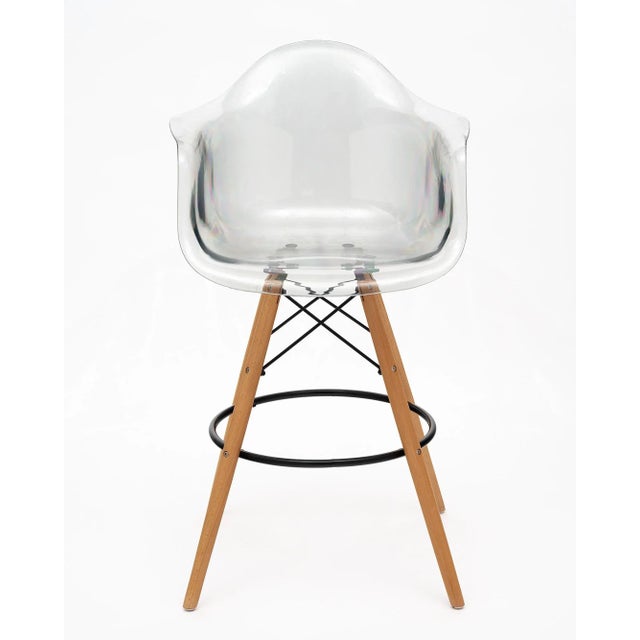 Mid-Century Modern French Lucite Bar Stools For Sale - Image 3 of 10