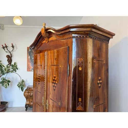 Brown Baroque Maria Theresa Hall Cabinet For Sale - Image 8 of 18