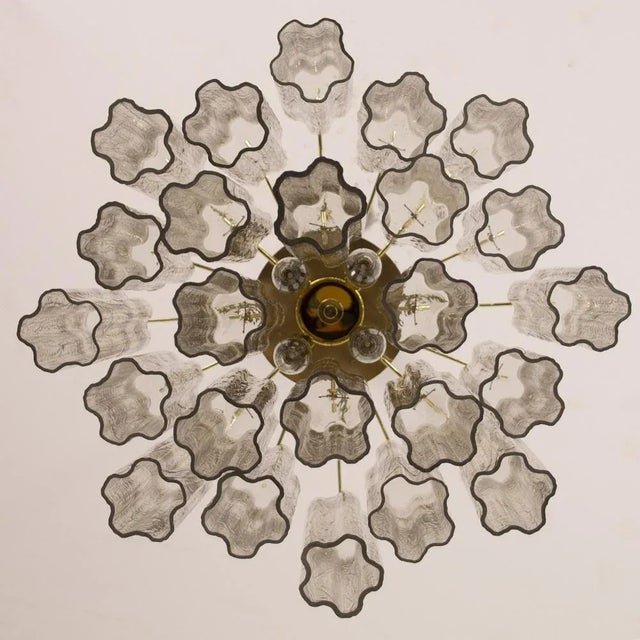 Brown Italian Chandelier in Murano Smoky Glass, 1990s For Sale - Image 8 of 10
