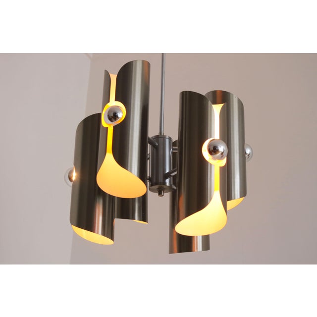 Mid-Century Model D-156 Chandelier by Polam-Bielsko, Poland, 1970 For Sale - Image 6 of 11