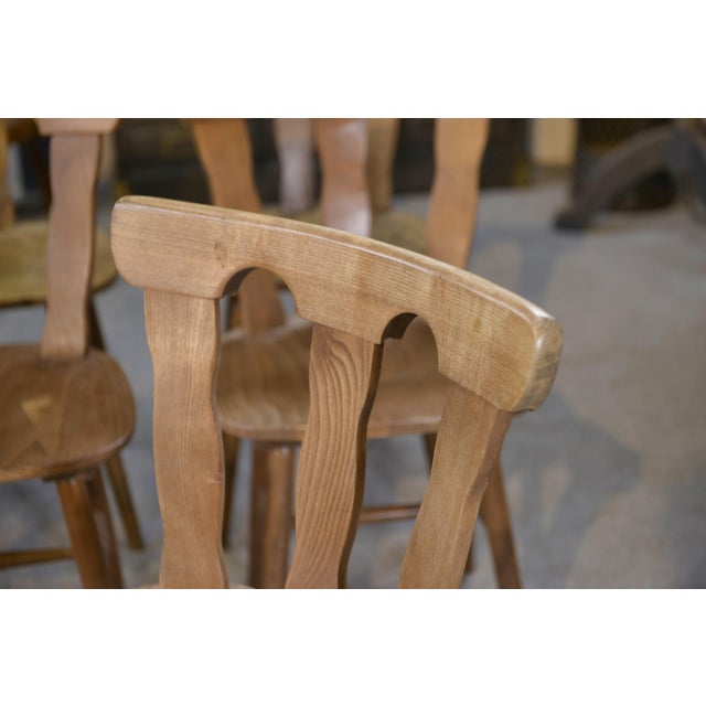 Mid-Century Modern Vintage Baumann-Style Bistro Chairs, 1960s, Set of 6 For Sale - Image 3 of 13