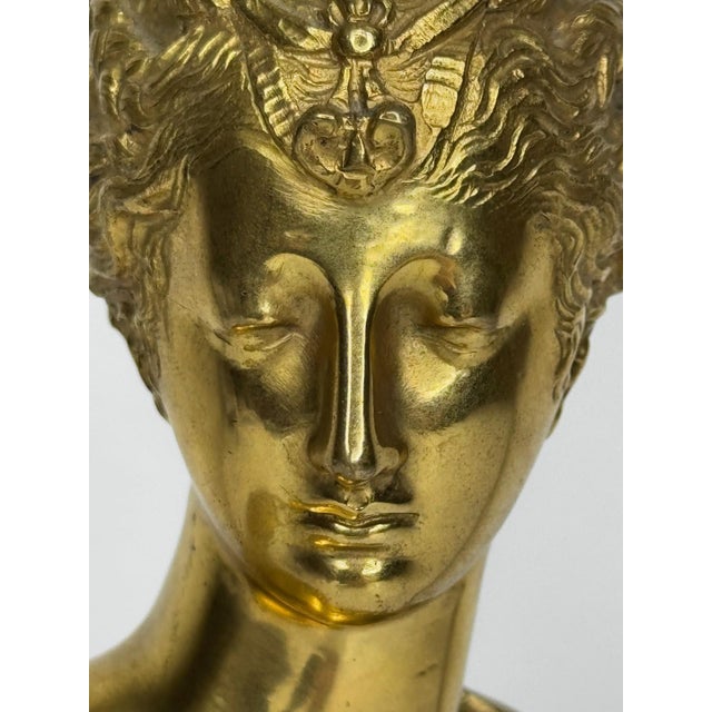 Late 19th Century Bronze Small Portrait Bust of Diana De Poitiers, After Jean-Antoine Houdon For Sale - Image 9 of 18
