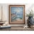 Beautiful vintage original oil painting by artist W. Sherman, featuring a serene coastal scene with a prominent...