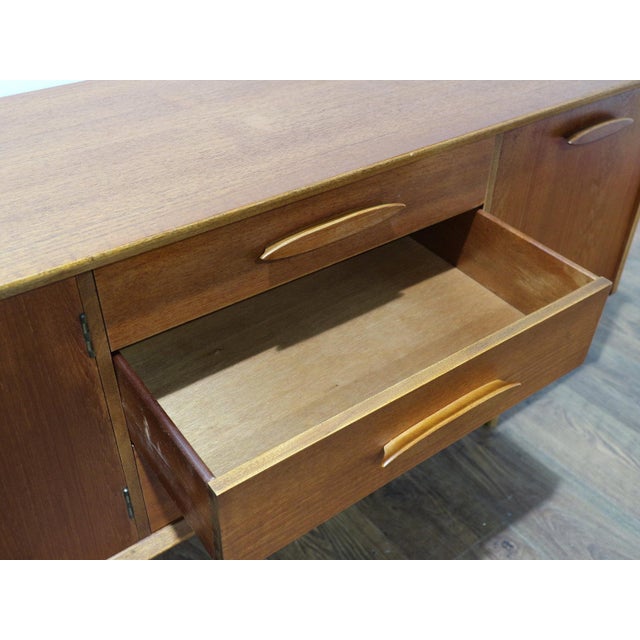 1960s Mid Century Modern Vintage Teak Credenza Sideboard For Sale - Image 12 of 14