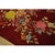 1930s Ruby Red Modern Floral Antique Chinese Art Deco Carpet 8'10" X 11'8" Rug For Sale - Image 9 of 9