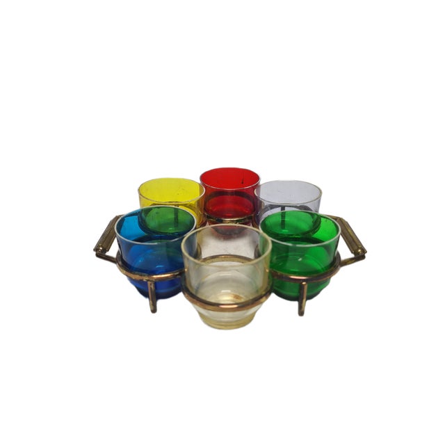 Mid-Century Modern Vintage Alcohol Set, Denmark, 1960s, Set of 7 For Sale - Image 3 of 9
