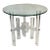 1970s Lucite & Glass Skyscraper Round Side Accent Table For Sale
