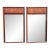 Vintage Maurice Villency Pair Wall Mirrors in Walnut Wood For Sale
