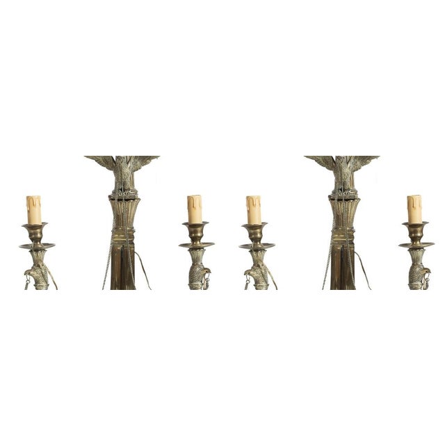 Metal Wall Lights, Set of 2 For Sale - Image 7 of 8