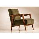 1960s Brazilian Modern Armchairs in Caviúna & Olive Mohair, Liceu de Artes e Ofícios For Sale - Image 10 of 18
